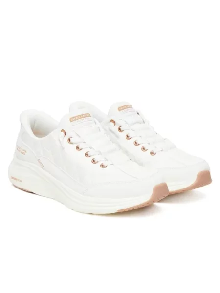 Sneakersy Skechers skórzane białe