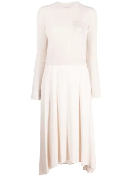 Rochie midi Peserico tricotate până la genunchi de costum roz