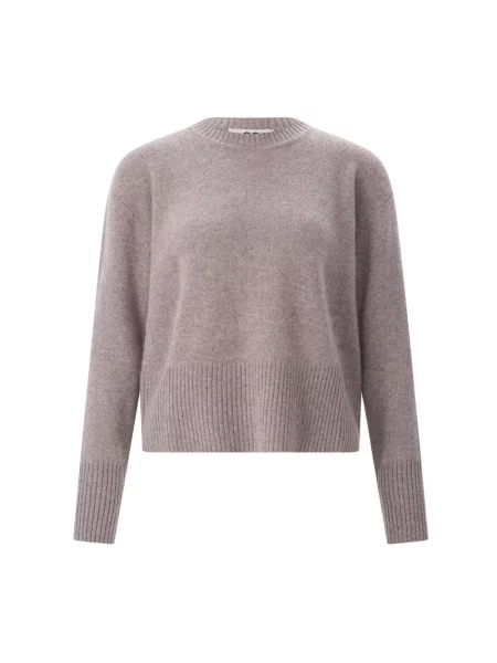 Dzianinowy sweter Sminfinity brązowy