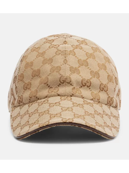 Șapcă Gucci din canvas bej