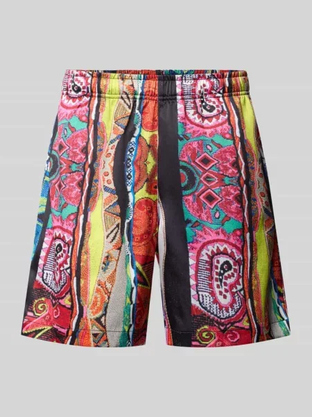 Szorty o kroju straight fit z elastycznym pasem model Resort' Colucci niebieskie