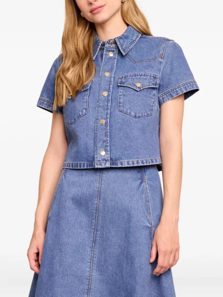 Cropp gulerat top Cara Cara albastru