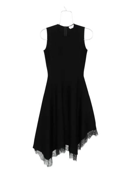 Костюм сукман Alexander Mcqueen без ръкави с дантела черно