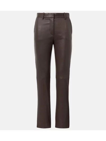 Pantaloni Joseph din piele maro