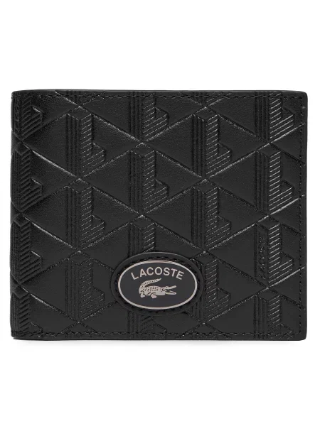 Lacoste portofel de piele barbati negru