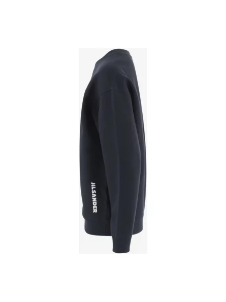 Bluza Jil Sander z logo niebieska