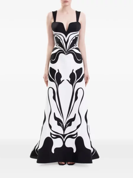 Rochie maxi Saiid Kobeisy alb