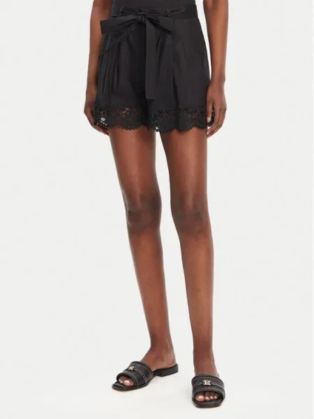 Pantaloni scurți Twinset negru