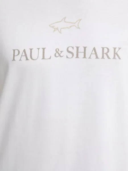 Футболка Paul&Shark Knitwear з аплікацією білий