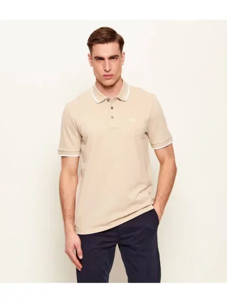 BOSS BLACK Polo Parlay negru