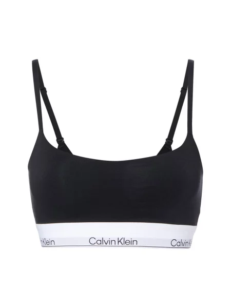 Calvin Klein Biustonosz Bustier Icon Cotton Modal schwarz biały