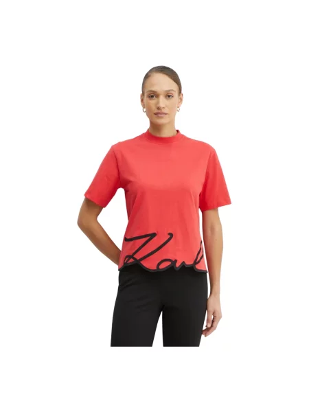 Karl Lagerfeld t-shirt czerwony