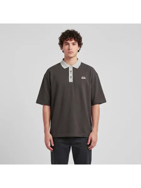 Tricou Playboy x FTSHP Short Sleeve Polo Dark Grey XXL gri