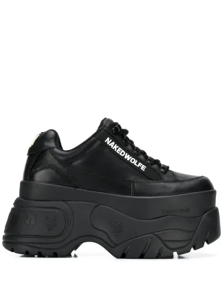 Sneakerși Naked Wolfe cu platformă negru