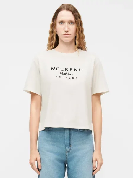 Weekend MaxMara Tricou WKDSABATO | Relaxed fit alb