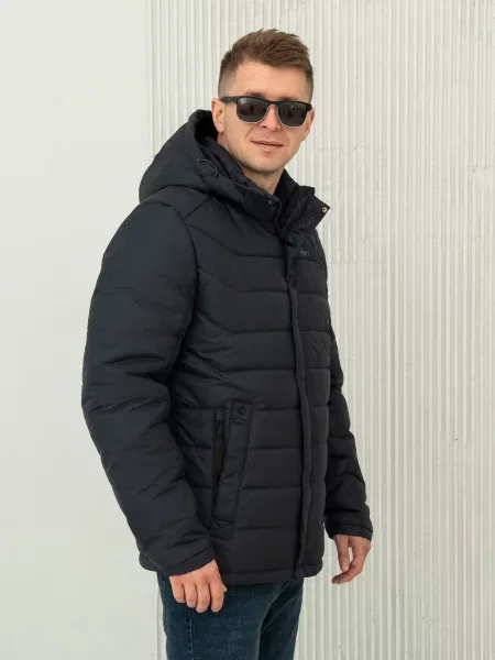 Пуховик City Fashion Classic синій