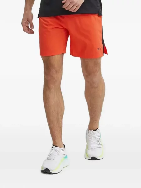 Pantaloni scurți Reebok cu imagine portocaliu
