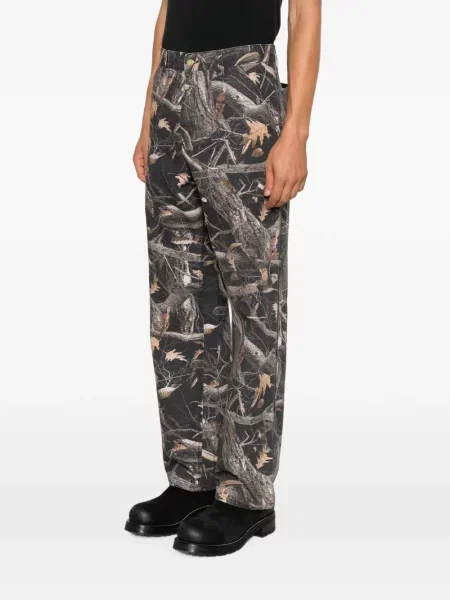 Pantaloni Carhartt Wip cu imagine verde
