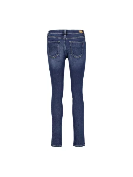 Skinny jeansy skinny Replay niebieskie