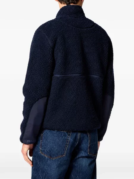 Geacă Paul Smith din fleece albastru