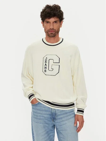 Guess Jeans Pulover Écru