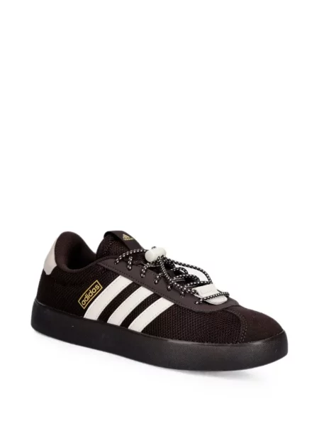 Sneakerși Adidas plasă cu autograf maro
