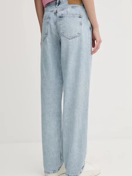 Džíny Calvin Klein Jeans high waist modré