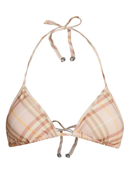 Bikini Burberry w kratkę różowy