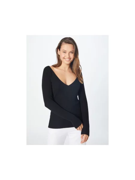 Dzianinowy sweter Iro czarny