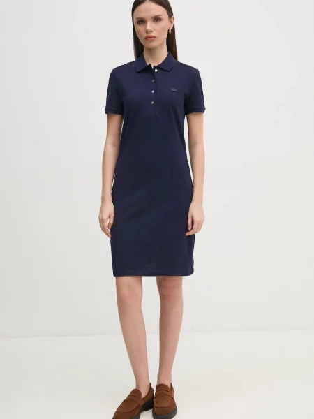 Lacoste Rochie marin mini model drept albastru
