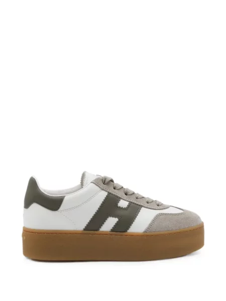 Sneakerși Hogan cu platformă cu autograf alb