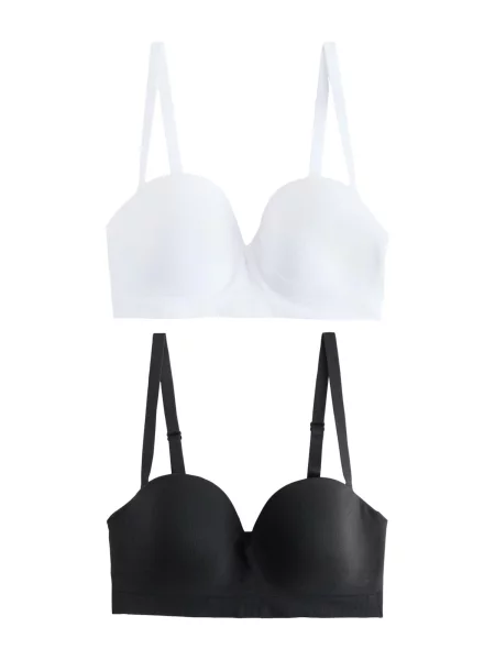 Next Sutien negru alb