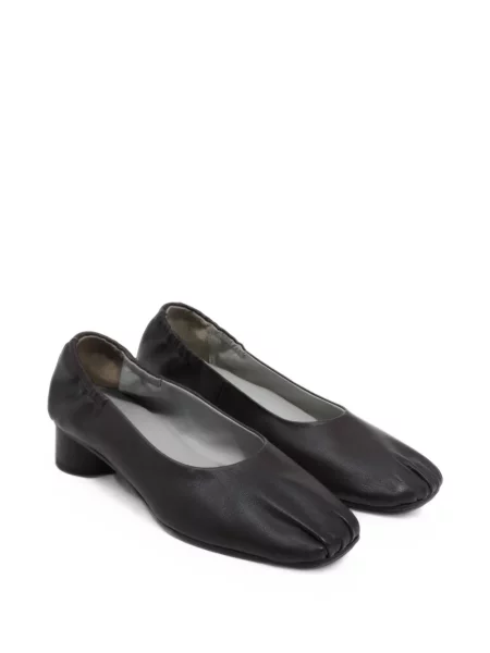Pantofi cu toc Bimba Y Lola din piele cu volane maro
