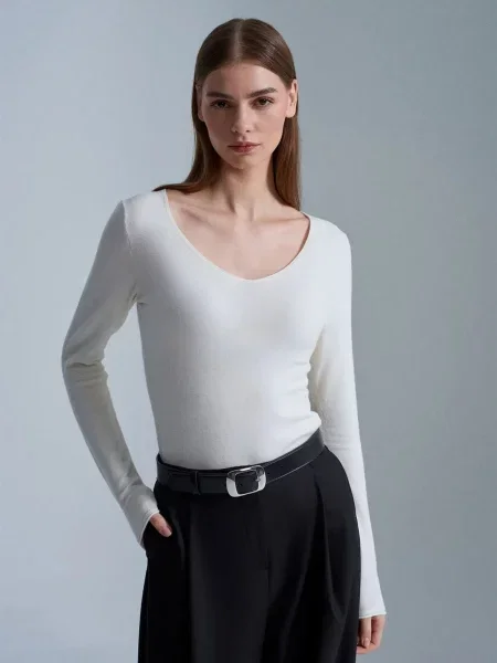 Dilvin Svetr Pullover' bílá