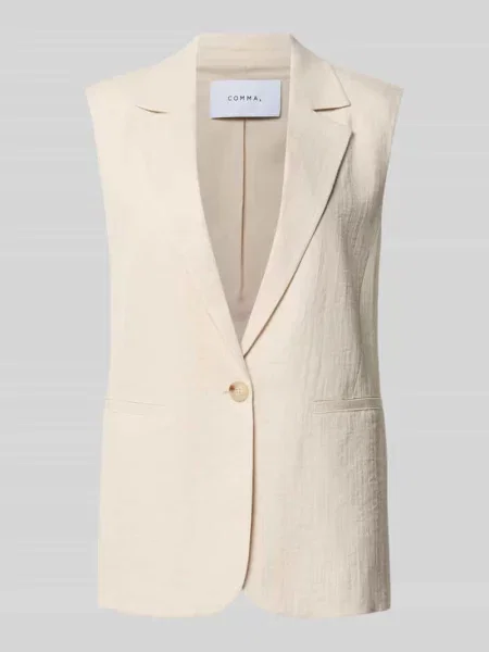 Comma Kamizelka Typu Blazer beige beżowa