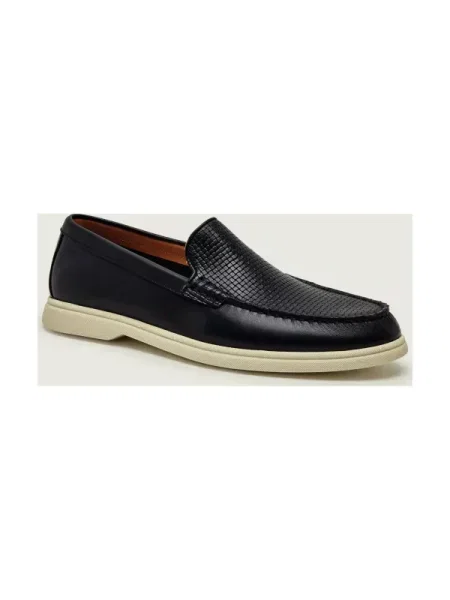 BOSS BLACK De piele pantofi loafer Sienne negru
