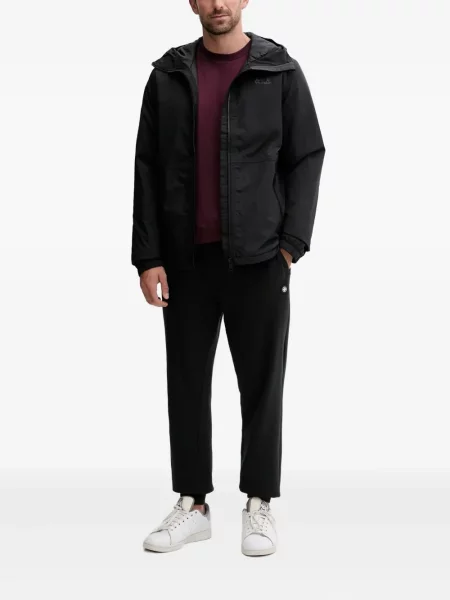 Geacă Jack Wolfskin cu glugă negru