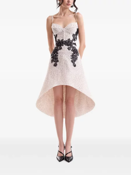 Rochie Gemy Maalouf cu model floral din dantelă
