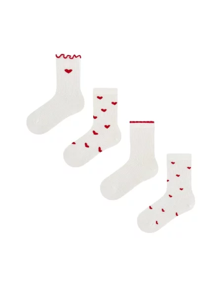 Penti Čarape PENTI Mädchen-Herz Baumwoll Socken' bijela