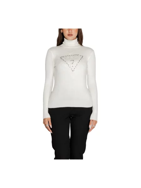 Golf lekki golf Guess z długim rękawem czarny