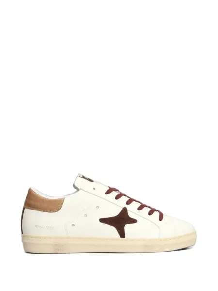 Sneakerși Ama Brand din piele alb