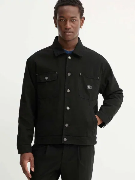 Дънково яке Guess Jeans преходен модел черно