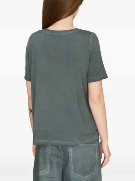 Tricou Uma Wang cu decolteu rotund albastru