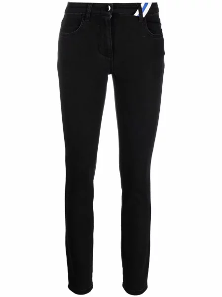 Pantaloni Philosophy Di Lorenzo Serafini skinny fit cu autograf negru