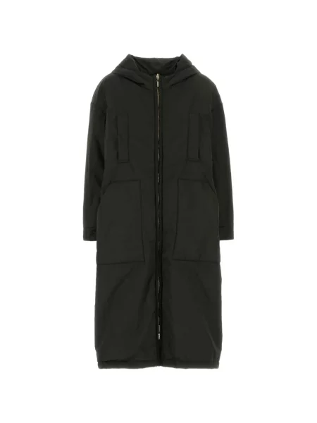 Lung reversibil geacă parka Max Mara din canvas negru