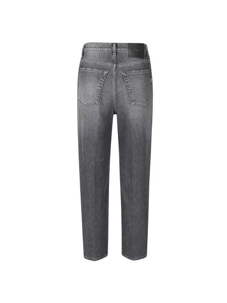 Jeansy straight leg Dondup szare