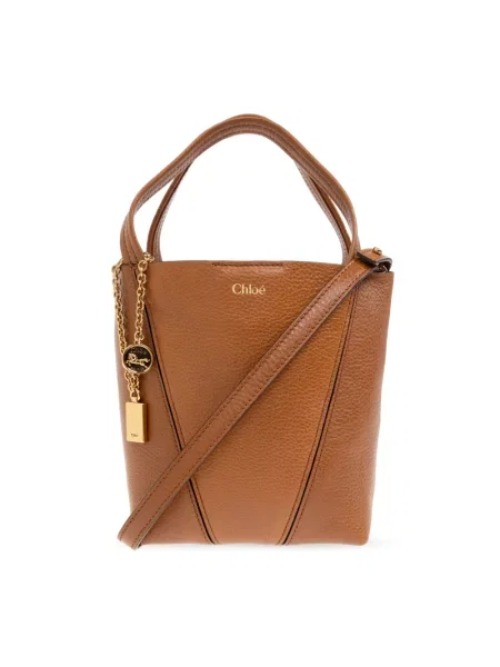 Torebka skórzana Chloe skórzana brązowa