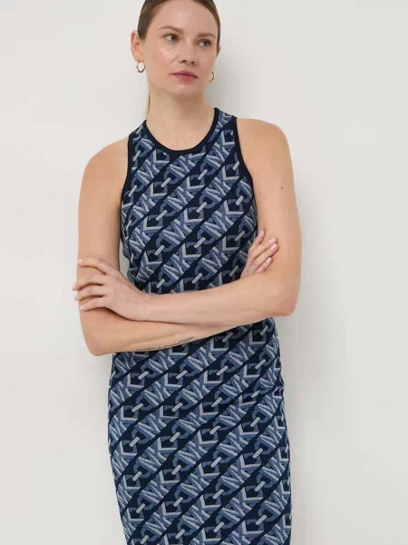 MICHAEL Michael Kors sukienka mini dopasowana granatowy