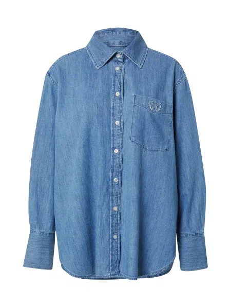 GAP Bluză denim albastru