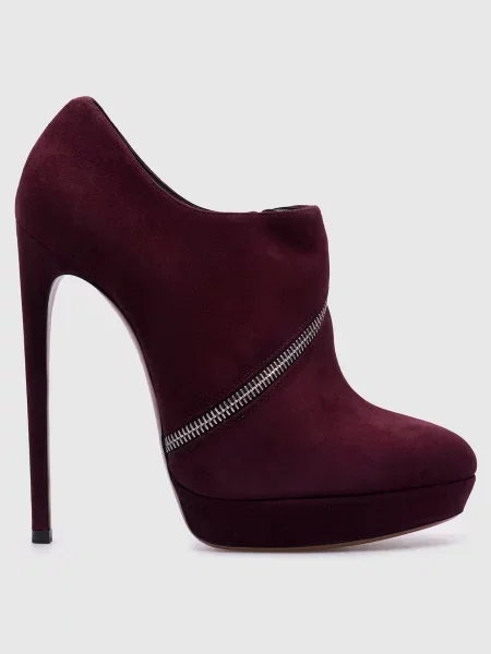 Замшеві туфлі з Alaïa бордові